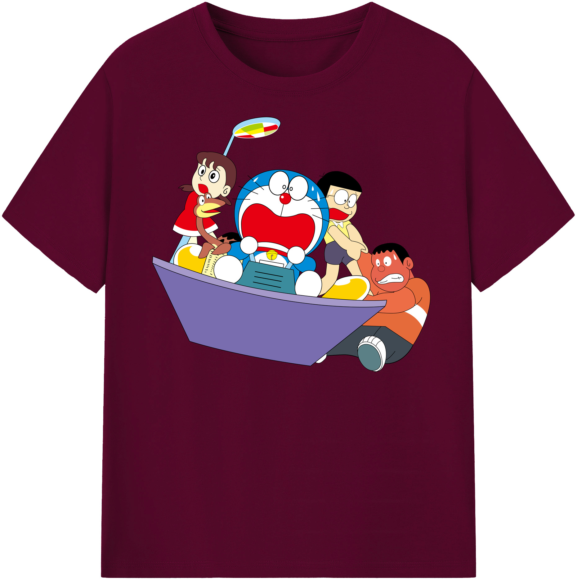 （画像用） ドラえもん Doraemon レディースカジュアルプリントTシャツ（綿100％）
